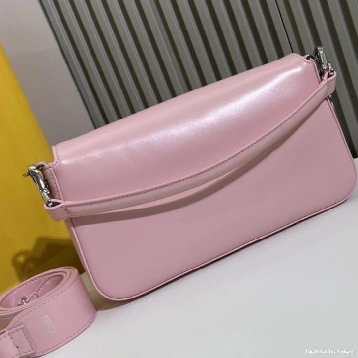 Affordable Bag Tiffany Fendi In Leather Pink Smooth Baguette Medium 0802
